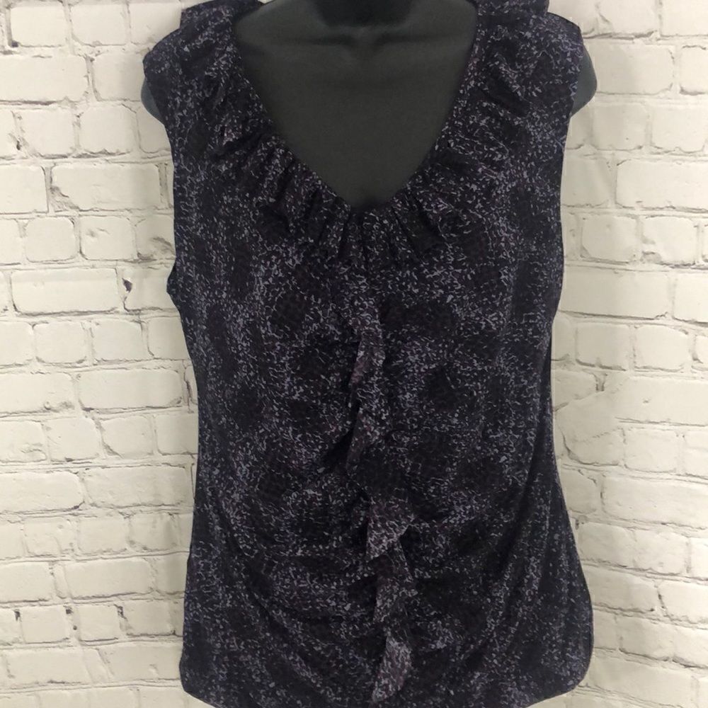 Halogen multi purple color sleeveless top